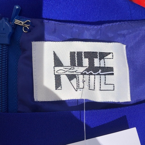 Vintage Azure Blue Minidress - Picture 4 of 4